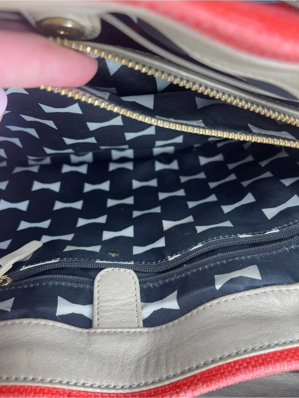 Kate spade ribbon design purse tote